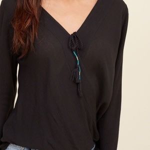 Hollister Crossover Tassel Top